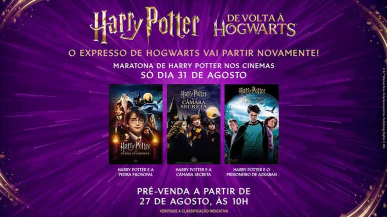 Harry Potter vai ganhar maratona nos cinemas (Imagem: Divulgação/Warner Bros. Pictures)