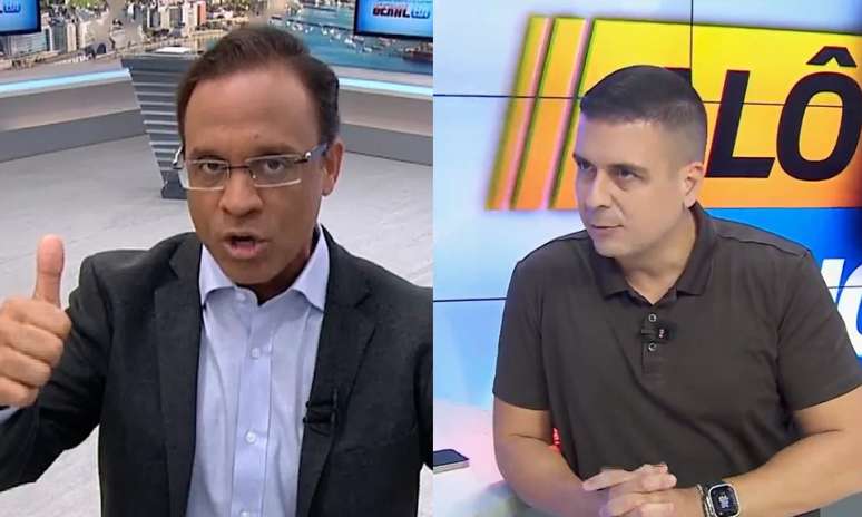 Zé Eduardo, da Record, e Marcelo Castro, do SBT, trocam farpas em programas ao vivo em Salvador 