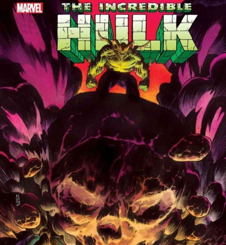 A versão Enkidu "homem-touro" da Marvel na forma do primeiro Hulk (Imagem: Reprodução/Marvel Comics)