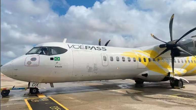 Avião da empresa Voepass