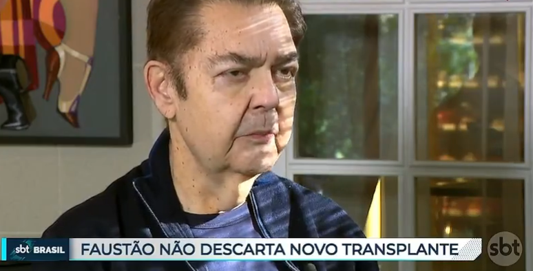 Faustão em entrevista para o SBT