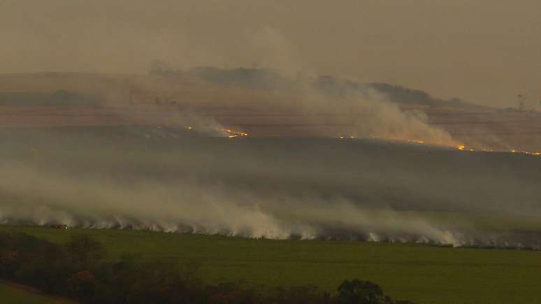 Incêndios atingem o interior de São Paulo