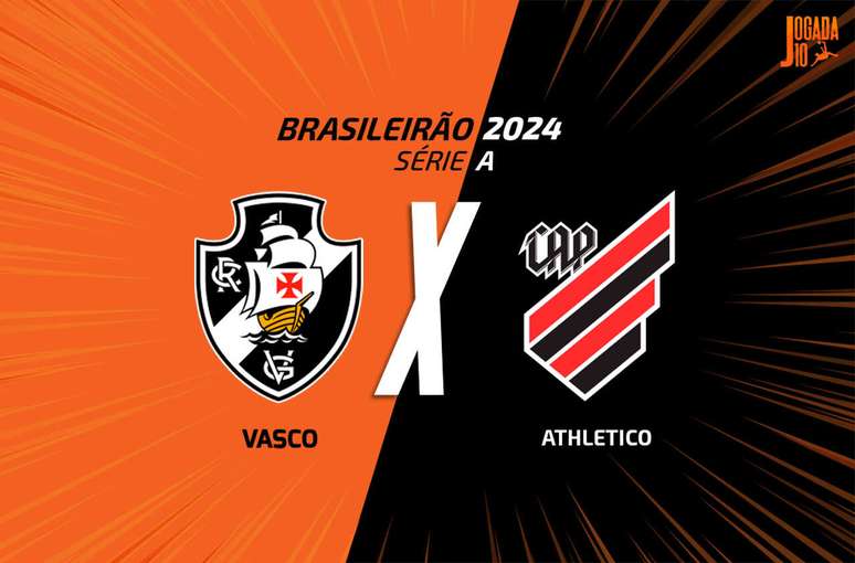 Vasco e Athletico medem forças nesta segunda-feira, em São Januário, pela 24ª rodada do Brasileirão –