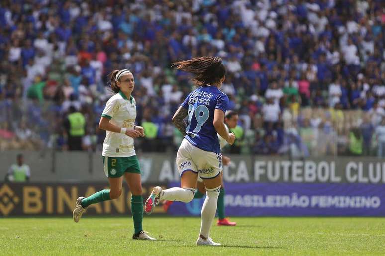 Cruzeiro e Palmeiras se enfrentaram pelo jogo de ida das quartas do Brasileirão feminino –