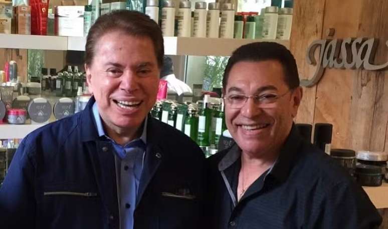 Silvio Santos com Jassa: a amizade começou em 1975 e foi ao salão a última saída do apresentador antes de morrer