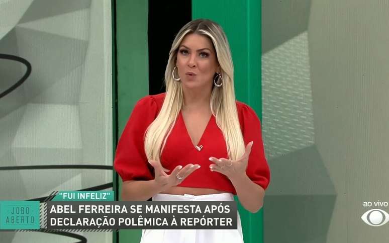 Renata Fan criticou postura de Abel Ferreira com jornalista em coletiva