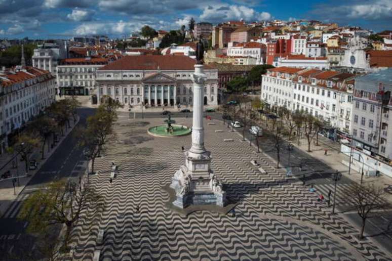 Vista aérea de Lisboa, capital de Portugal