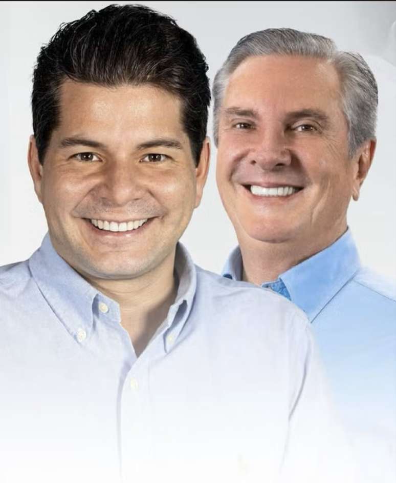 Fernando Collor e seu sobrinho homônimo em foto para as eleições de 2024