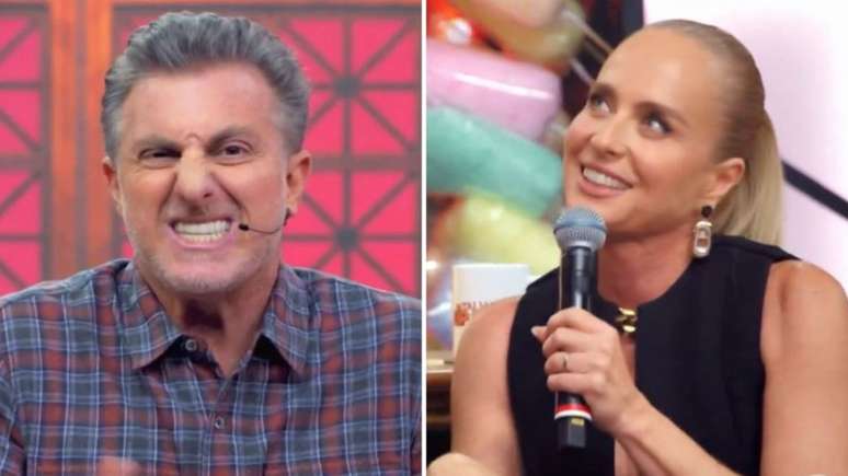 Luciano Huck e Angélica no "Domingão"