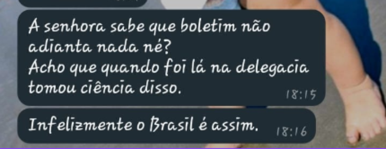 A suspeita debochou de Thayná, filha que buscava apartamento para a mãe, quando ela descobriu o golpe