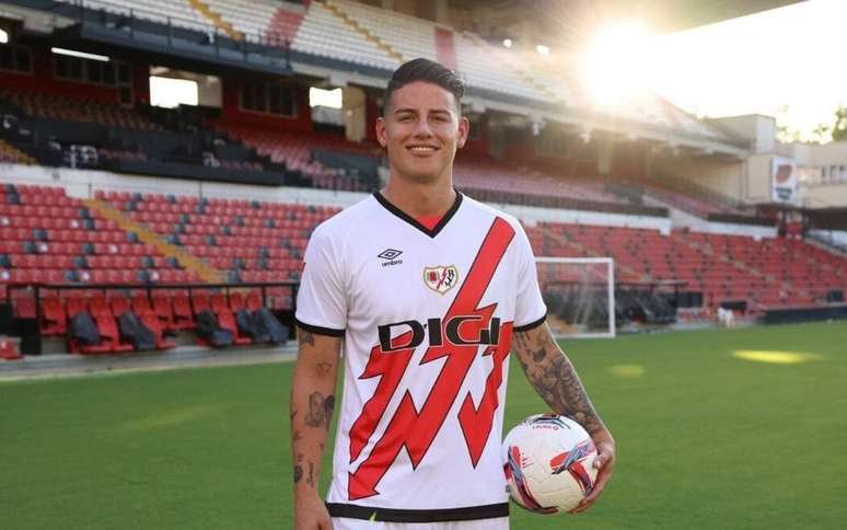 James Rodríguez é anunciado no Rayo Vallecano