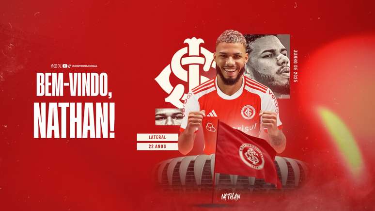 Nathan fechou até junho de 2025 com o Inter –