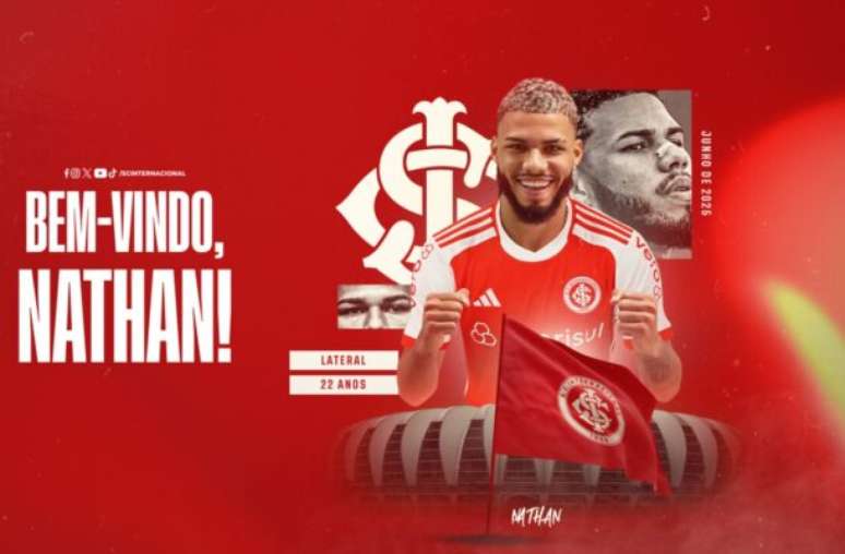 Nathan fechou até junho de 2025 com o Inter –