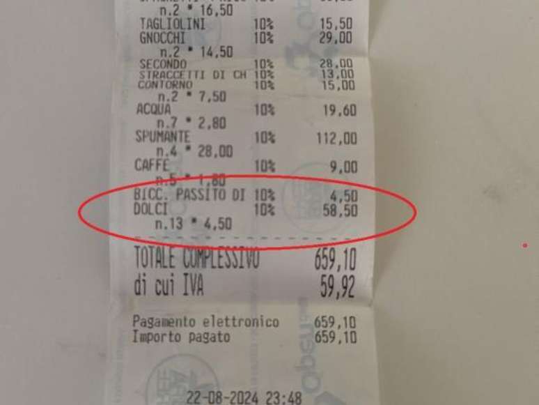 Clientes se assustam com taxa em conta de restaurante