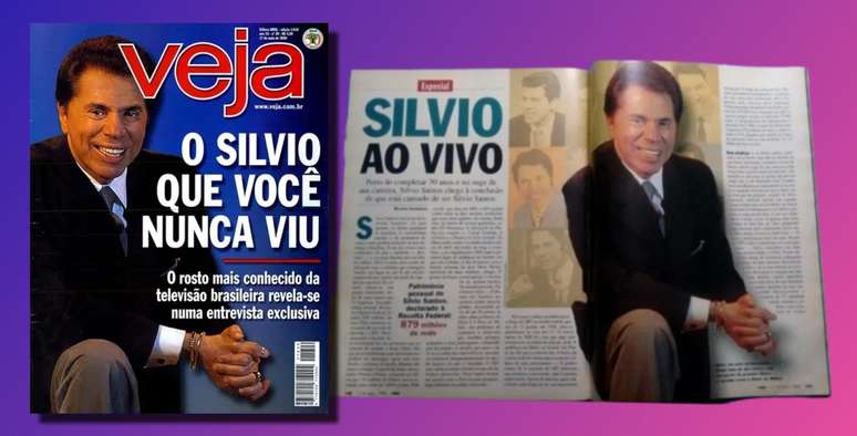 A matéria de capa que deixou o dono do SBT feliz a ponto de ir agradecer pessoalmente a Roberto Civita