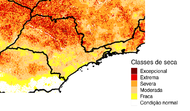 174 cidades de São Paulo estão em condição de seca extrema, a segunda pior na escala