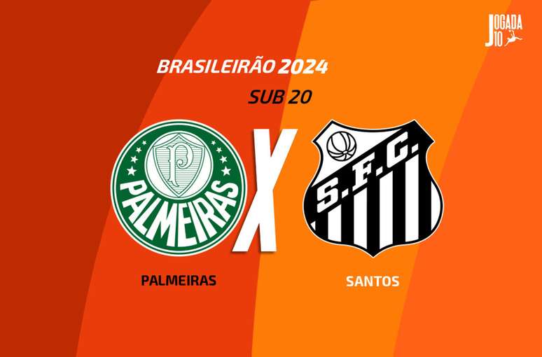 Palmeiras e Santos se enfrentam pelas quartas de final do Brasileirão Sub-20.