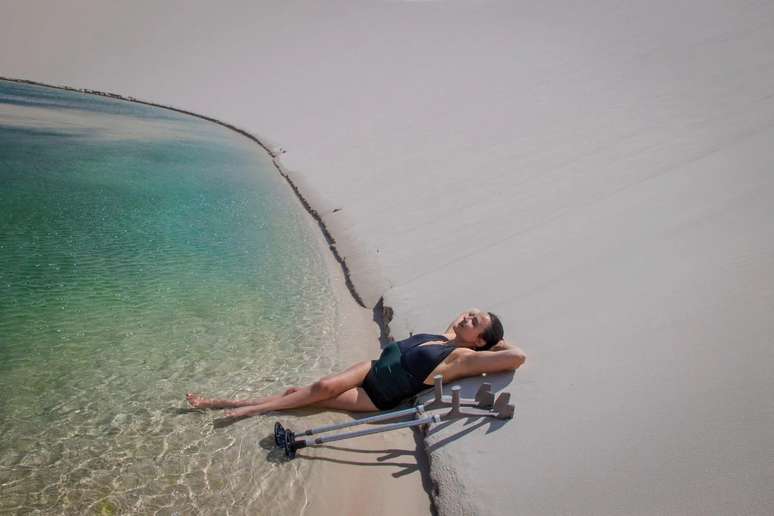 Jéssica Paula, nos Lençóis Maranhenses 