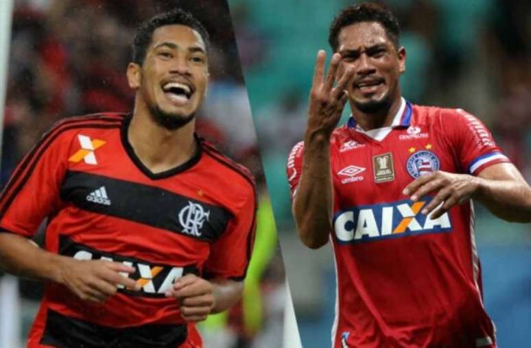 Hernane em suas passagens por Flamengo e Bahia –