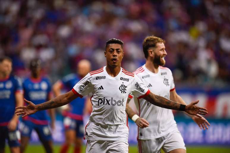 Atualmente jogando como 9, Bruno Henrique fez o gol da vitória do Rubro-Negro –