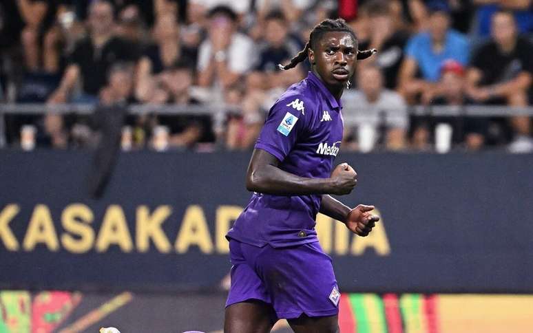 Moise Kean marcou o gol da classificação da Fiorentina para a fase de liga da Conference League