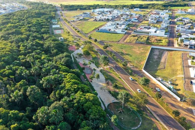 Parque Jardim das Américas em Primavera do Leste, em Mato Grosso.