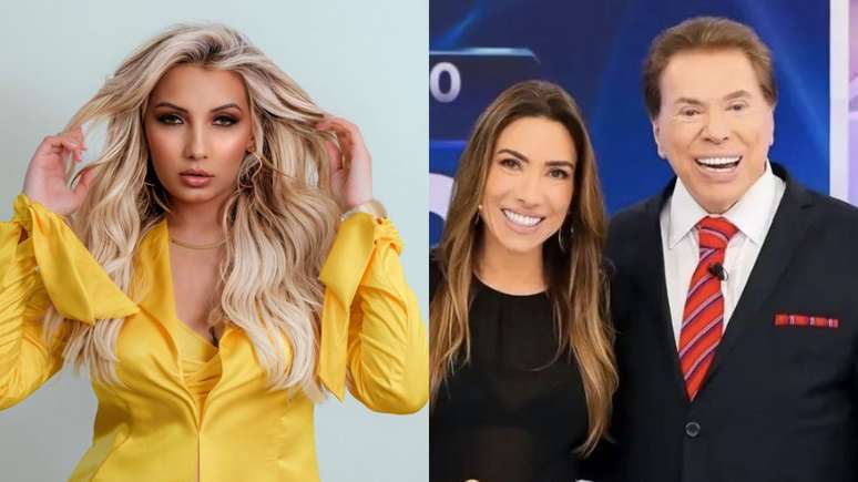 Chaline Grazik, Patrícia Abravanel e Silvio Santos