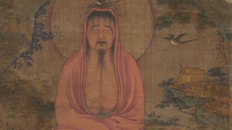 Pintura chinesa de Buda feita por volta do ano 1600, de autor desconhecido