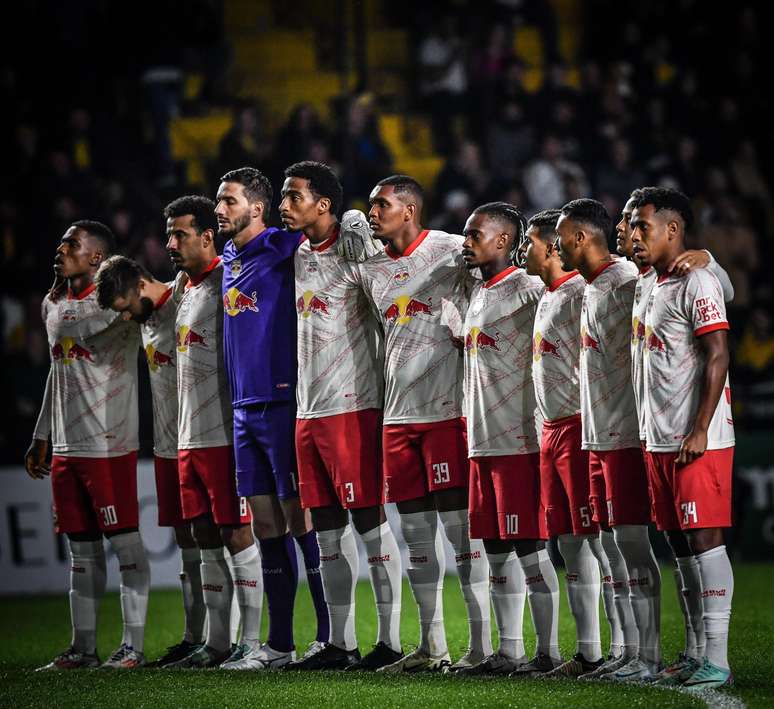 Jogadores do Red Bull Bragantino. 