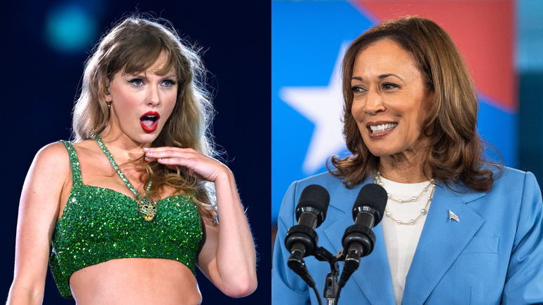 Grupo de fãs de Taylor Swift arrecada fundos para Kamala Harris