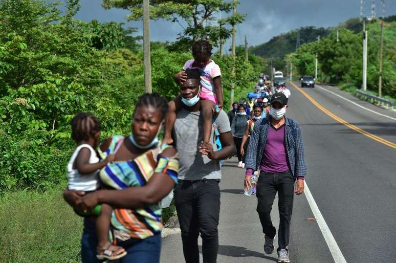 Um número cada vez maior de migrantes africanos está passando pela América Central