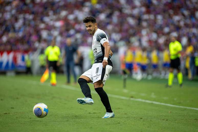 Romero (Corinthians) durante jogo contra o Fortaleza, no dia 25.08.2024 