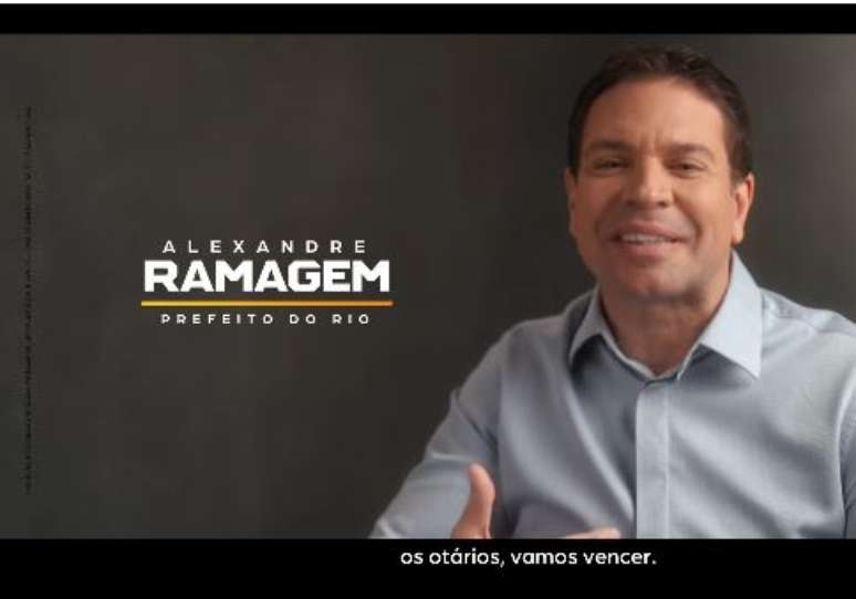 Alexandre Ramagem no programa do guia eleitoral