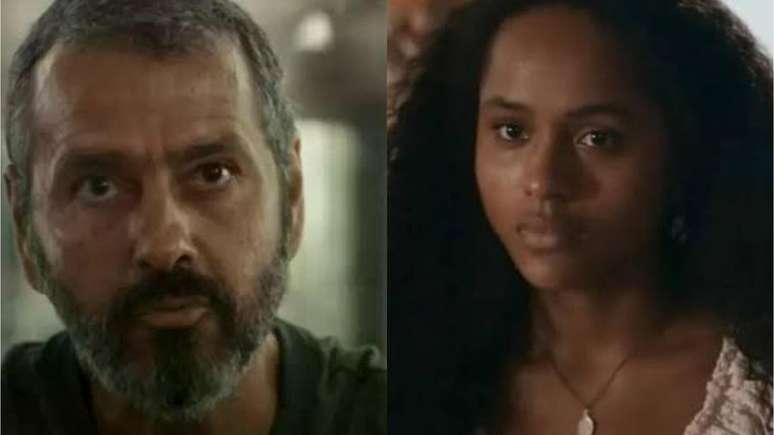 José Inocêncio (Marcos Palmeira) e Maria Santa (Duda Santos) em 'Renascer'