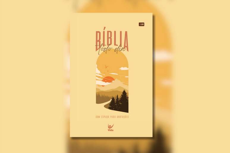 “Bíblia todo dia” inclui trechos do Antigo e Novo Testamento, salmos e espaço para anotações 