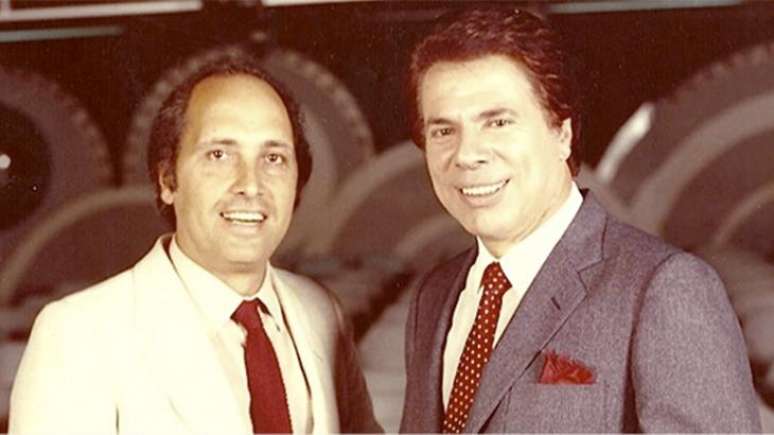 Luciano Callegari e Silvio Santos