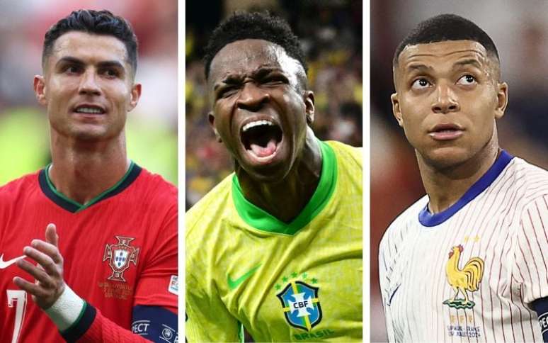 Cristiano Ronaldo, Vini Jr e Mbappé são alguns dos astros que entrarão em campo na Data Fifa de setembro