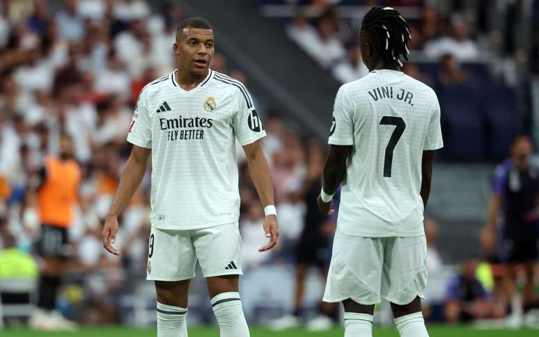 Mbappé e Vini Jr comandam o ataque do Real Madrid na temporada 2024/25