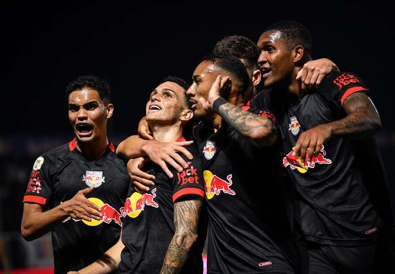 Jogadores do Red Bull Bragantino. 