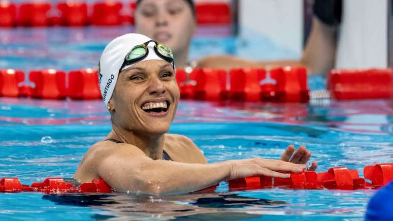 Carol Santiago venceu a prova dos 50m livre S13, destinada a atletas com deficiência visual