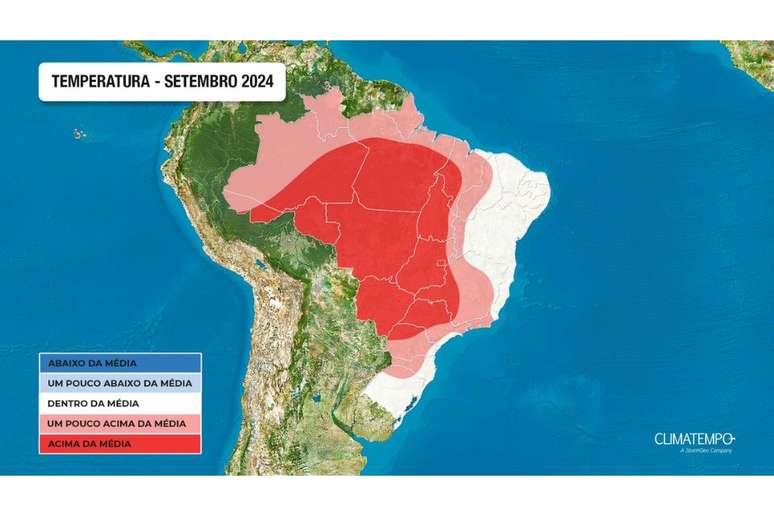 Calor atinge as cinco regiões do País