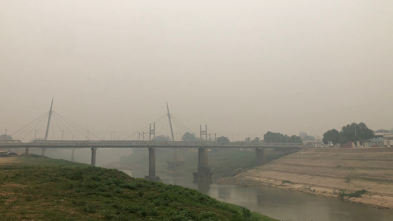 Capital do Acre, Rio Branco tem níveis alarmantes de fumaça