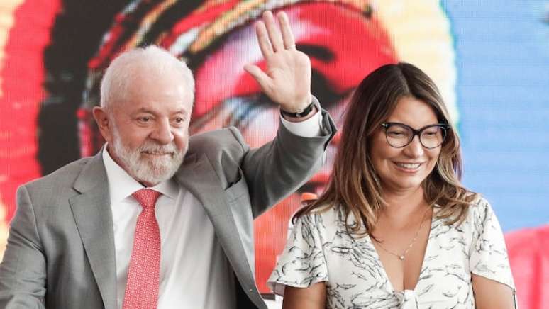 Presidente Lula e primeira-dama Rosângela da Silva, a Janja