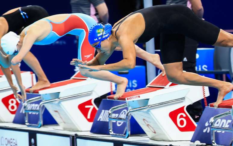 Maria Ribeiro na prova dos 100m livre S9, em Paris