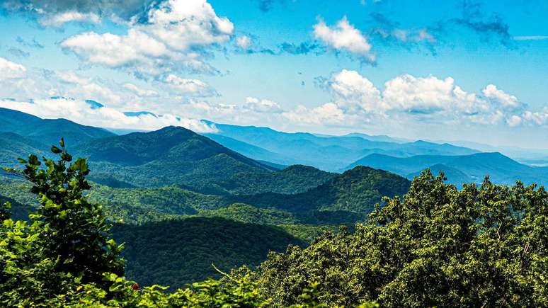 Local onde corpo foi encontrado faz parte da cordilheira Blue Ridge é bastante popular para a realização de trilhas