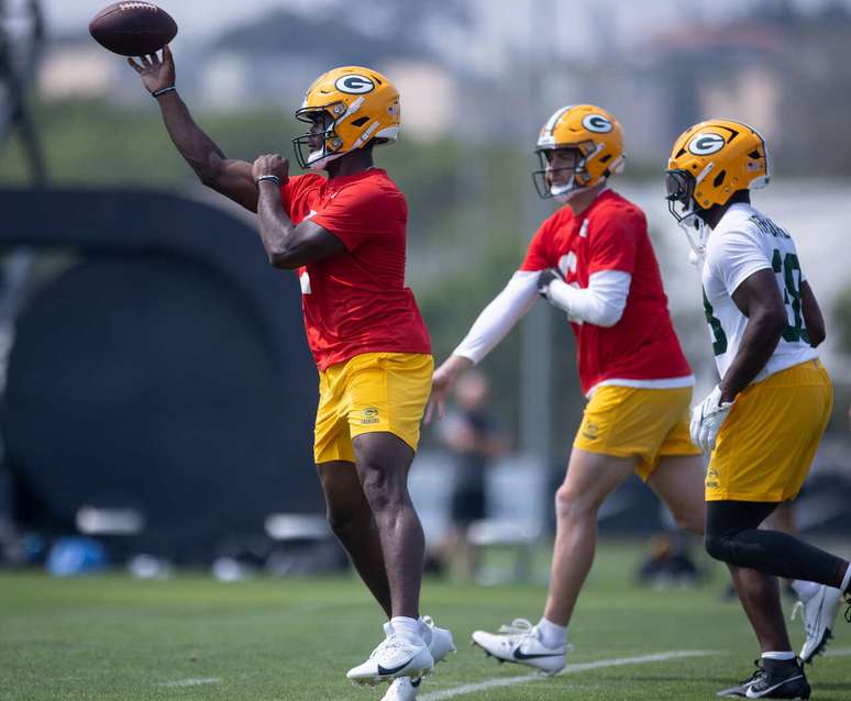 Registro da última atividade de preparação dos Packers no CT do Corinthians –