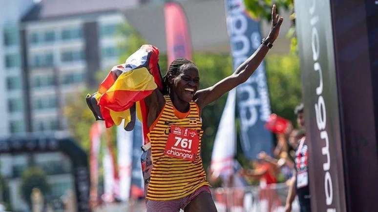 Cheptegei venceu o Campeonato Mundial de Corrida de Montanha e Trilha na Tailândia em 2022