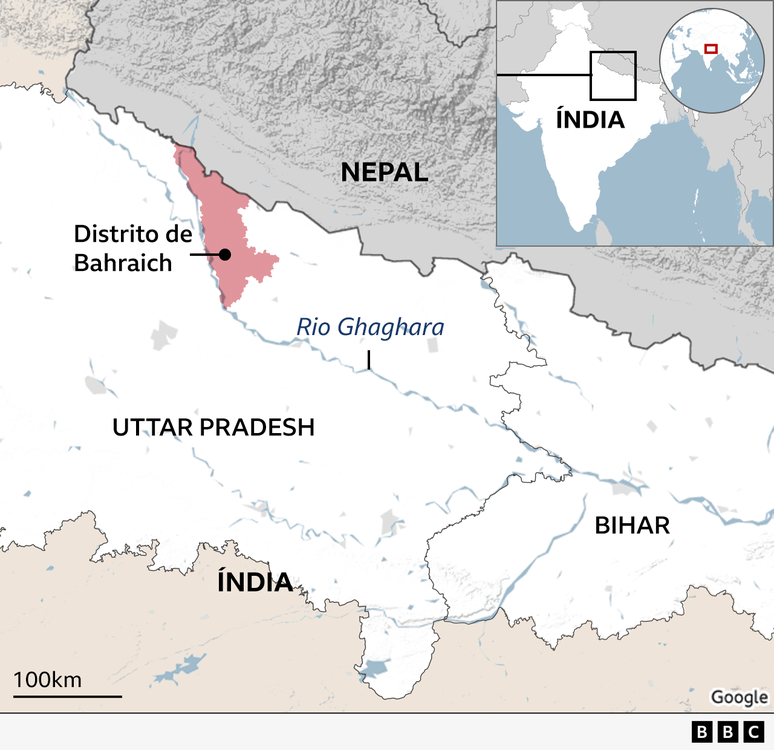 Mapa da Índia