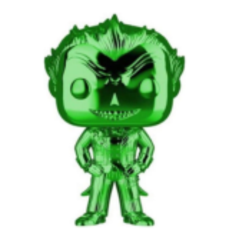 POP! Boneco de vinil do Coringa (verde cromado), Funko