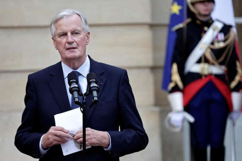 Michel Barnier em Paris
 5/9/2024   Stephane De Sakutin/Pool via REUTERS